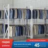 Prateleira para pendurar roupas Prateleira para roupas Doméstica Tubo Redondo Cabideiro de Exposição para Roupas Armazém Prateleira de Chão Leve para Roupas Prateleira de Armazenamento