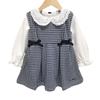 Falda para Niños Ropa Coreana para Niños Otoño Nuevo Estilo Camiseta Interior para Niñas Chaleco Vestido Traje de Dos Piezas Ms490202
