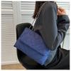 Bolso de otoño para mujer 2023 nuevo popular Bolso tote de mezclilla hilo de coser bolso de hombro de alto sentido bolso de mensajero para mujer