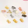 Accesorios para pendientes hechos a mano DIY al por mayor sin agujero en la oreja clip triangular indoloro retención de color convertidor de clip para oreja de oro de 18K