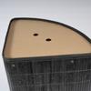 Cesto de Roupa Suja Dobrável de Bambu Preto Simples Cesto de Armazenamento Tecido à Mão Brinquedos Cosméticos Roupas Balde de Armazenamento