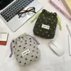 61262 Bolsa de Almacenamiento Suave de Terciopelo de Invierno con Forma de Corazón Pequeño Bolsa para Guardar Cosméticos de Estudiante Empaque de Productos para el Cuidado de la Piel para Viajes