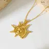 Collar Colgante Exclusivo de Acero Inoxidable Transfronterizo Moda Europea y Americana para Mujer Cadena de Suéter 18K Joyería Versátil de Moda Venta al por Mayor