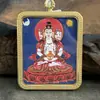 Tangka Pintado a Mano de Vairocana, Núcleo de 4*5, Hecho con Artesanía Pura Hecha a Mano de Tergong, Tíbet, y Nepal