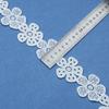 Fábrica 5cm Renda de Seda Leite Bordado Flor Oca Renda Solúvel em Água Borda de Renda DIY Acessórios de Decoração para Vestido Feminino