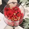 Caja de Regalo de Rosa Eterna de Flores Reales para el Día de la Madre, Maestra, Novia, Mejor Amiga Regalo de Confesión Decoración del Hogar