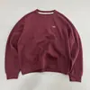 Sudadera con bordado de letras pequeñas y vigorosa para mujer, cuello redondo, manga larga, suelta, combina con todo, estilo casual pequeño para primavera y otoño