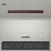 Luz de Pasillo de Espectro Completo, Luz de Techo Minimalista de Tira Larga con Textura de Madera Nórdica, Luz para Entrada Balcón, Luz LED