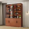 Gabinete de Vino de Cristal Uso Doméstico Puerta de Cristal a Prueba de Polvo a Prueba de Humedad Gabinete de Vino para Sala de Estar Gabinete de Exhibición de Pared Aparador para Comedor Gabinete de Almacenamiento