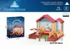 2024 Transfronteiriço Montado DIY Luminoso Grande Villa Brinquedo Princesa Grande Castelo 4 Andares 5 Andares Casa de Bonecas Montada Crianças