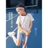 Camiseta de Manga Corta para Niña Verano 2026 Nueva Cuello Redondo Bloque de Color Mangas Raglán Transpirable Secado Rápido Infantil Top Deportivo