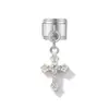 Pulsera con Colgante de Collar para Módulo Cruzado, Colgante de Pulsera Estilo Italiano con Lazo y Estrella, Adornos, Accesorios