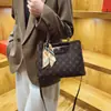 Bolsa Monograma Clássica e Elegante para Profissionais do Escritório, Bolsa Transversal Diária Estilosa com Design de Alto Padrão, Bolsa de Nicho de Luxo Leve