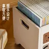 Caixa de Armazenamento com Polia de Grande Capacidade, Móvel e Dobrável, Organizador de Livros para Debaixo da Mesa para Estudantes, Solução de Armazenamento de Livros