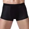 Verão Malha de Gelo Roupa Íntima Masculina Cueca Boxer Masculina Respirável Secagem Rápida Antibacteriana Malha Tamanho Grande Shorts Fabricante Atacado