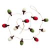 Decorações de Natal Transfronteiriças Guirlanda de Bolas de Bolota de Feltro de Lã Decoração de Natal Pequenos Enfeites Pendurados Decorações para Árvore de Natal Arranjos Festivos
