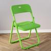 Silla Plegable Taburete Respaldo Plástico Portátil Simple Dormitorio Creativo Computadora Oficina Hogar Exterior Adulto Silla de Comedor