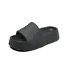 Sandalias de tiras cómodas y elegantes de suela gruesa para mujer de comercio exterior transfronterizo de Amazon con una sensación de "caminar sobre estiércol", sandalias de playa de colores dulces para vacaciones