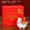 Adorno de Mascota de Té de Resina Estilo Chino Yiyang Riqueza, Decoración de Escritorio Giratoria, Regalo de Inauguración de Negocio, Regalo Creativo de Año Nuevo