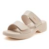 222-4 Nuevas Chanclas de Playa de Cuña Antideslizantes de Velcro para Ocio Primavera y Verano 2025 Tallas Grandes
