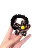 Nueva Banda para el Cabello Floral de Tela para Niñas, Cuerda para Cola de Caballo Dulce y Versátil, Diadema Elástica de Flor, Femenino de Alta Gama