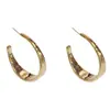 Estilo europeo y americano, aretes geométricos de metal audaces y exagerados, moda de nicho, diseño minimalista y único, estilo fresco y discreto, venta al por mayor