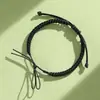 Pulsera de Cuerda Hecha a Mano con Nudo de Diamante DIY Semi-acabada para Hombre y Mujer Cuerda Roja Pareja