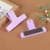 Clipe magnético, clipe magnético de plástico, clipe de caderno, clipe de documento de escritório, pasta de provas para estudantes, caderno estilo clipe de cauda longa