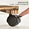 Base de Madera Maciza para Maceta de Flores Móvil con Ruedas con Freno Cuadrada No Requiere Ensamblaje