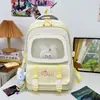 Mochila de Viaje Fresca y Linda Serie de Macarons Morados de Leche de Taro para Niñas, Dulce Mochila Escolar para Estudiantes de Primaria