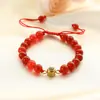 Amazon Nuevo 100 Idiomas Te Amo Pulsera de Piedra Natural Ojo de Tigre Pulsera Tejida a Mano para Pareja