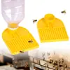 Bebedero de Agua para Abejas, Dispensador de Agua Estilo Punto Amarillo, Diseño Ensanchado Anti-Ahogamiento para Entrada del Panal, Compatible con Botella de Agua Mineral Diámetro 30 mm
