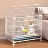 Gaiola de ferro para cães pequenos com rodas, gaiola de transporte para animais de estimação, canil super dobrável, vila para cães, gaiola para cães