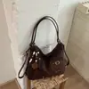 Bolsa Tote Xiaomi Retrô Estilosa para o Dia a Dia Feminina Outono 2026 Novo Estilo Sensação Cotidiana Chique Mochila de Ombro Único Duplo