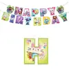 Decoração para Festa Temática Casa de Bonecas Gaby Transfronteiriça Kit Faixa Feliz Aniversário Inserções para Bolo Balões Pendurados
