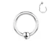 Moda Europea y Americana Acero Inoxidable 316 Anillo de Nariz Venta al por Mayor Amazon Corazón de Durazno con Incrustaciones de Zircón Joyería para Perforación de Septo Nasal de Doble Cara