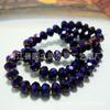 Brillante colorido chapado de alta temperatura color cristal vidrio 48 facetas cuenta plana cuenta rueda accesorios de joyería DIY