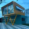 Casa Contenedor de Diseño Moderno Villa Hotel Tienda Móvil Casa Creativa al Aire Libre Calle Comercial Zona Escénica Casa de Turismo Cultural