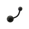 Anillo de Acero Inoxidable para Ombligo Meier Bola Ligera Clavo de Ombligo Sin Diamante Bola de Acero Hebilla de Ombligo Joyería para Perforación Corporal Transfronteriza Europea y Americana Fábrica