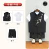 Novo terno chinês Tang para meninos, verão, novo estilo nacional, retrô, Zhongshan, colete infantil, shorts, terno, uma geração de cabelo
