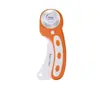 Huajiaji Cortador Rotativo de Tecido de 45mm Cortador Manual de Roda Cortador de Couro Cortador de Papel Corte de Linha Curva Ondulada