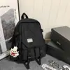 Mochila Escolar Japonesa Feminina Graffiti Flip Mochila para Alunos do Ensino Médio Grande Capacidade Tendência Mochila de Viagem para Casal de Estudantes Universitários