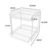 Estante de Almacenamiento de Cocina Estante de Almacenamiento de Mesa Artefacto Doméstico Escritorio Multicapa Gabinete Partición en Capas Estante para Colocar Platos