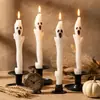 Velas de Halloween Fantasma com Vara Longa Decoração de Festa Atmosfera Fragrância Velas Perfumadas de Halloween