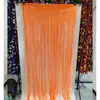 Cortina de seda de chuva fluorescente macaron transfronteiriça 1*2m cortina pendurada com borla decoração de festa de aniversário decoração de parede de fundo suprimentos