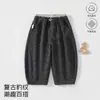 Estilo otoño bebé estilo coreano pantalones para niños pantalones de pierna ancha cintura elástica ropa para niños holgados versátiles pantalones largos Ropa para niños Anyang