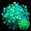 [Piedra Luminosa Artificial de Alto Brillo] 1cm Jarrón Decorativo Maceta Piedra Luminosa Fluorescente Pecera Paisajismo Guijarros
