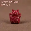 Marca Famosa Gato de la Fortuna de Cinabrio de Cristal Arena Dorada Púrpura Colgante Accesorios para Joyería DIY Cuentas Sueltas Venta al por Mayor