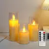Luz de Vela Digital D Atmósfera Amazon con Control Remoto Luz de Concierto de Velas Oscilantes Adorno Navideño