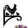 Venta Caliente Transfronteriza Colgador de Pared para Exteriores, Patio, Gancho, Maceta, Comedero para Pájaros, Linterna, Estante de Montaje en Pared, Colgador de Plantas de Metal Negro